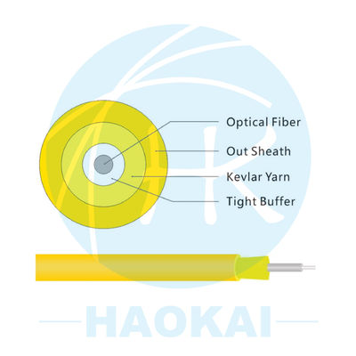 LSZH / PVC FTTH 실내 케이블 1000m 2000m GJFJBV 광섬유 케이블