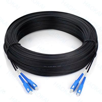FTTH 드롭 파이버 패치 코드 SC APC FC ST LC 스틸 와이어 FRP 데이터 센터 시스템