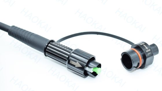 SC APC FTTA 광섬유 케이블 5.0mm G657A2 LSZH 5M 검은색 패치 케이블