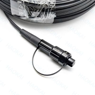 SC APC FTTA 광섬유 케이블 5.0mm G657A2 LSZH 5M 검은색 패치 케이블