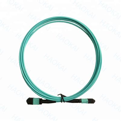 컴팩트 MPO / MTP 광섬유 패치 코드 OM3 광섬유 패치 케이블