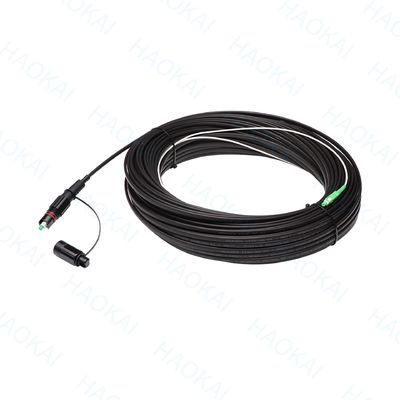 프리 커넥터 FTTX 솔루션 SC APC FTTA 광섬유 케이블 5.0mm G657A2 LSZH 5M 검은색