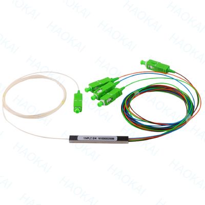 FTTx 시스템 SC UPC 광섬유 PLC 스플리터 1x2 미니 스틸 튜브