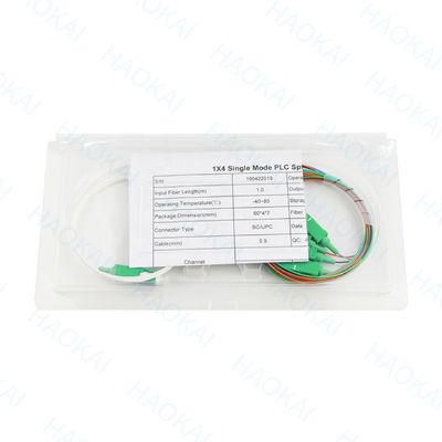 FTTH 미니 스틸 튜브 광섬유 스플리터 1x16 SC UPC 커넥터와 함께 PLC 스플리터
