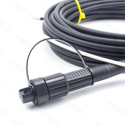 프리 커넥터 FTTX 솔루션 SC APC FTTA 광섬유 케이블 5.0mm G657A2 LSZH 5M 검은색
