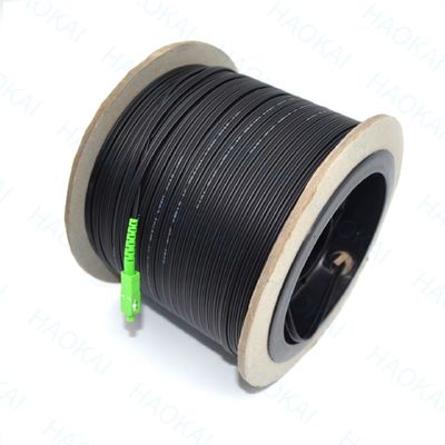 야외 FTTH 패치 코드 2코어 강철 와이어 드롭 광섬유 케이블 2SC-2SC 연결