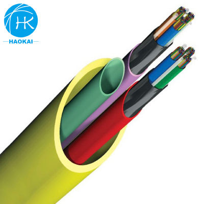 PE 마이크로 공기 부풀린 케이블 코팅 및 스트랜딩 HDPE 마이크로 튜브 파이프