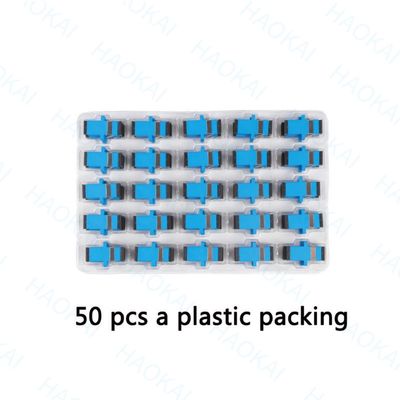 125um 섬유 빠른 커넥터 PVC SC UPC 어댑터 낮은 삽입 손실