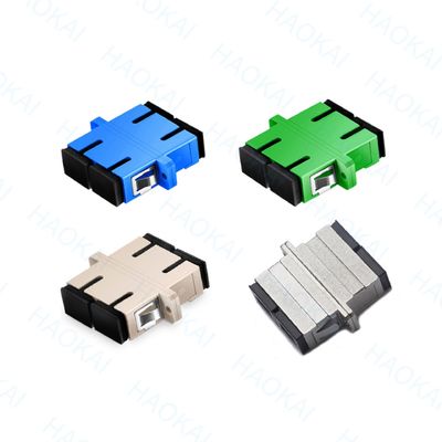 PVC 듀플렉스 SC APC UPC 어댑터 통신용 파장 1260nm - 1650nm