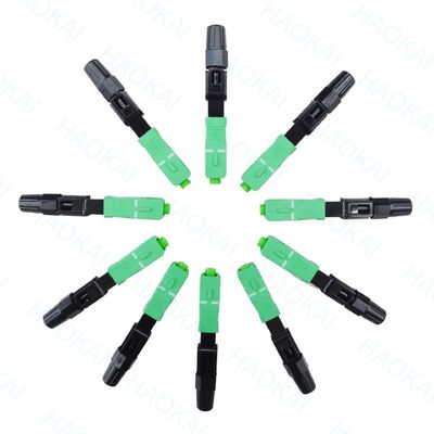 광섬유 드롭 케이블 빠른 커넥터 단일 모드 FTTH SC UPC 빠른 커넥터