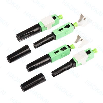 0.3db 60mm SC APC 빠른 커넥터 SM FTTH 광섬유 빠른 커넥터