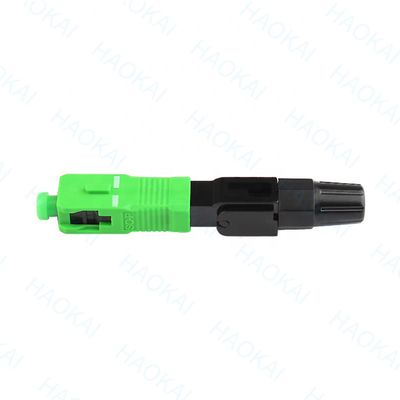 SC APC 빠른 커넥터 FTTH 드롭 케이블 광섬유 빠른 커넥터
