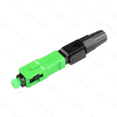 SC APC 빠른 커넥터 FTTH 드롭 케이블 광섬유 빠른 커넥터