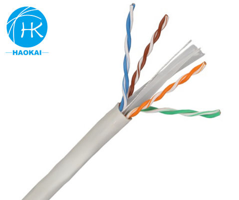 실내 LAN 케이블 UTP CAT6 맞춤형 4쌍 23awg 0.57mm 250MHz