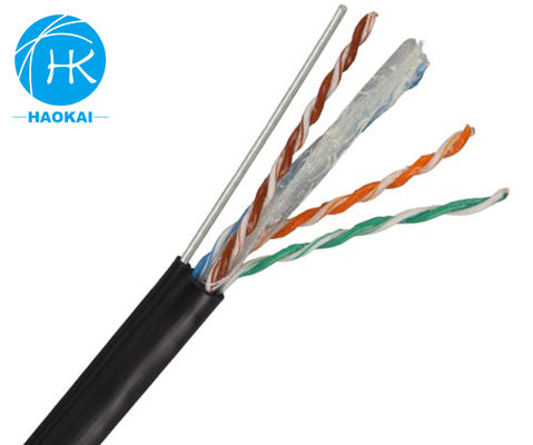 메신저와 함께 젤리 가득 UTP CAT6 케이블 야외 항공 네트워크 케이블