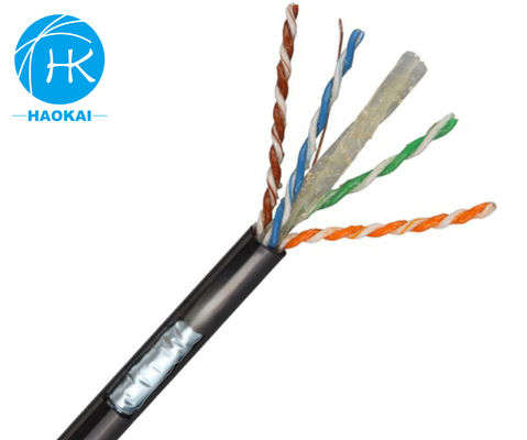 4쌍 23awg FTP CAT6 야외 인터넷 케이블 젤리 가득 또는 젤 가득 LAN 케이블