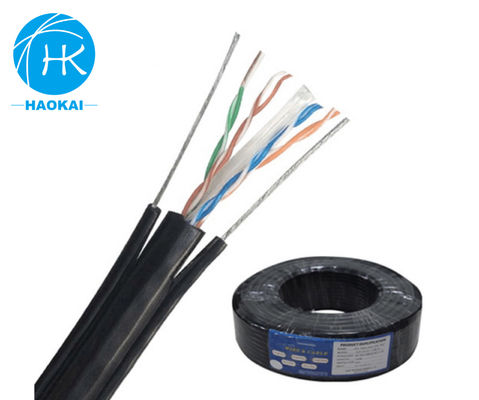 UTP CAT5E 야외 LAN 케이블 메신저가 있는 고체 HDPE 단열
