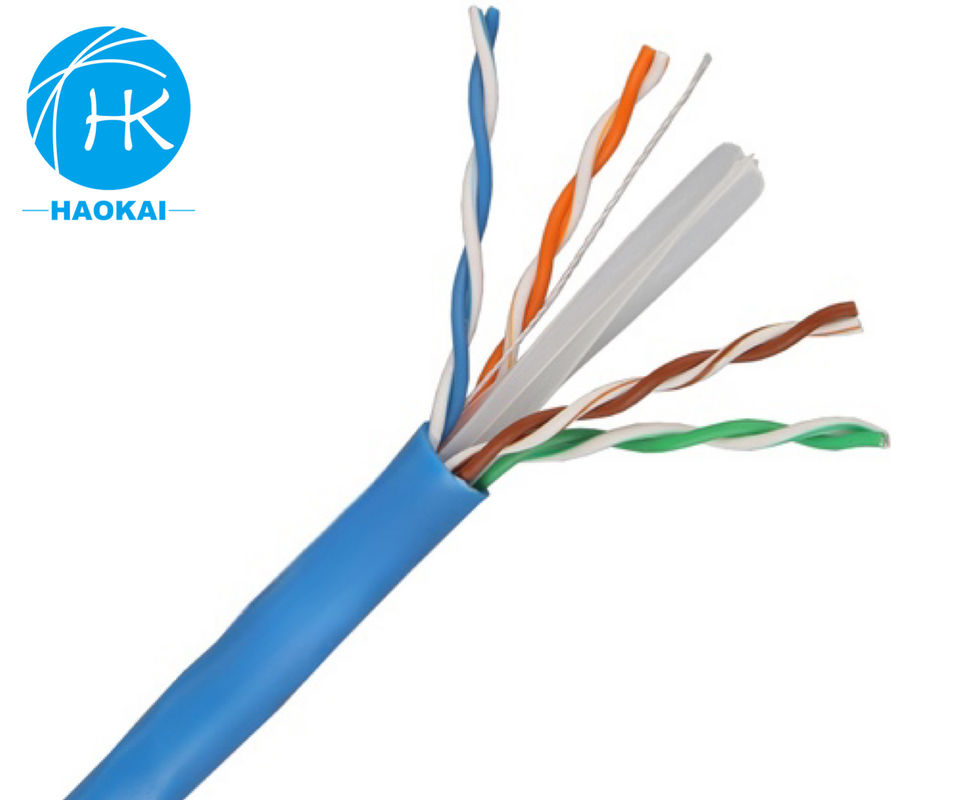 실내 LAN 케이블 UTP CAT6 맞춤형 4쌍 23awg 0.57mm 250MHz
